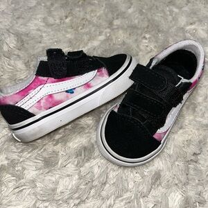 Toddler Girls size 5 unicorn Velcro Vans